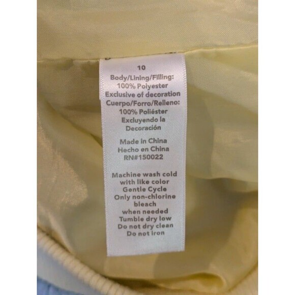 Disney Tutu Couture Beauty & the Beast Quilted Bomber Jacket Girls 10 - Picture 8 of 9